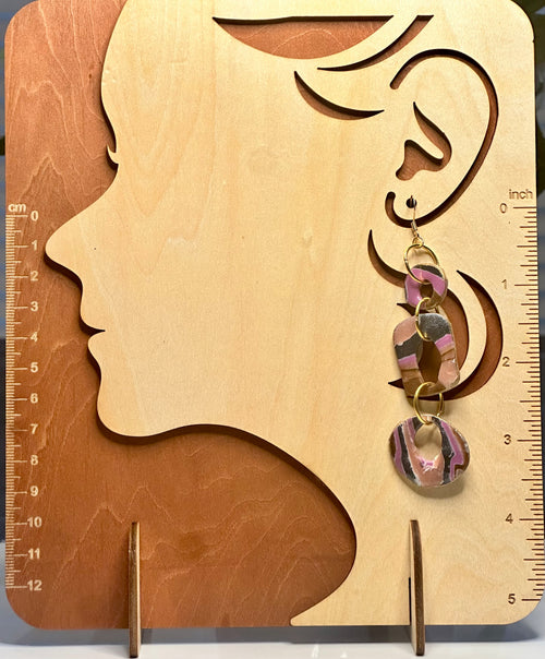 Mulberry Chain Link Statement Earrings