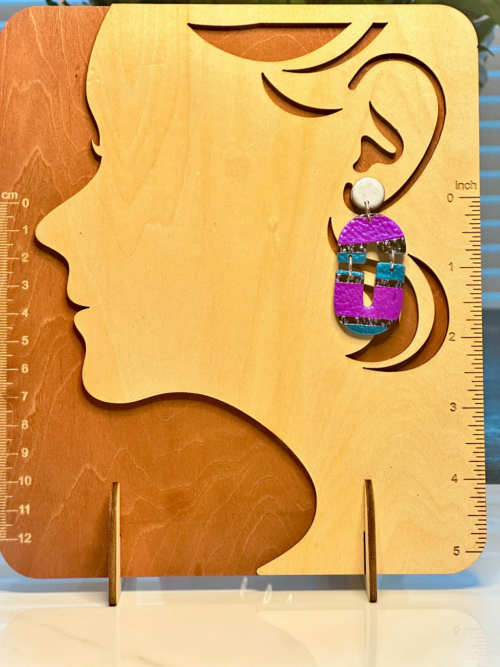 Peacock Arch Drop Earrings