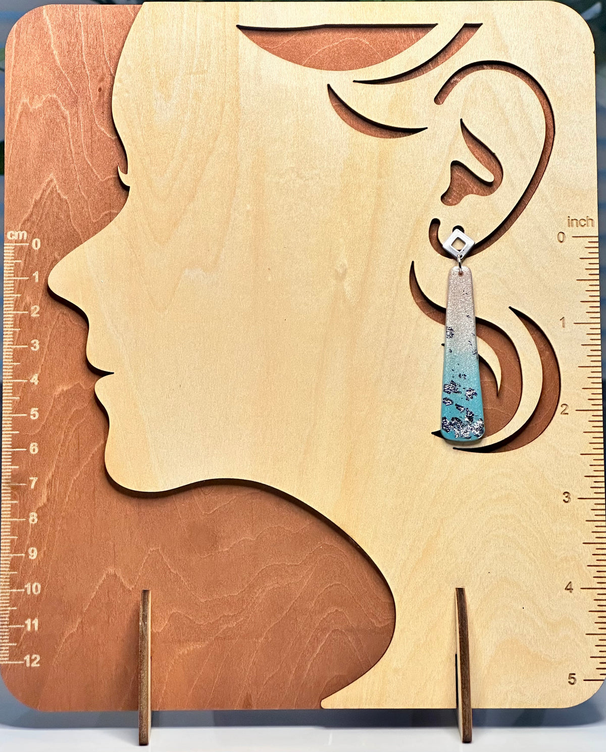 Seaglass Column Drop Earrings