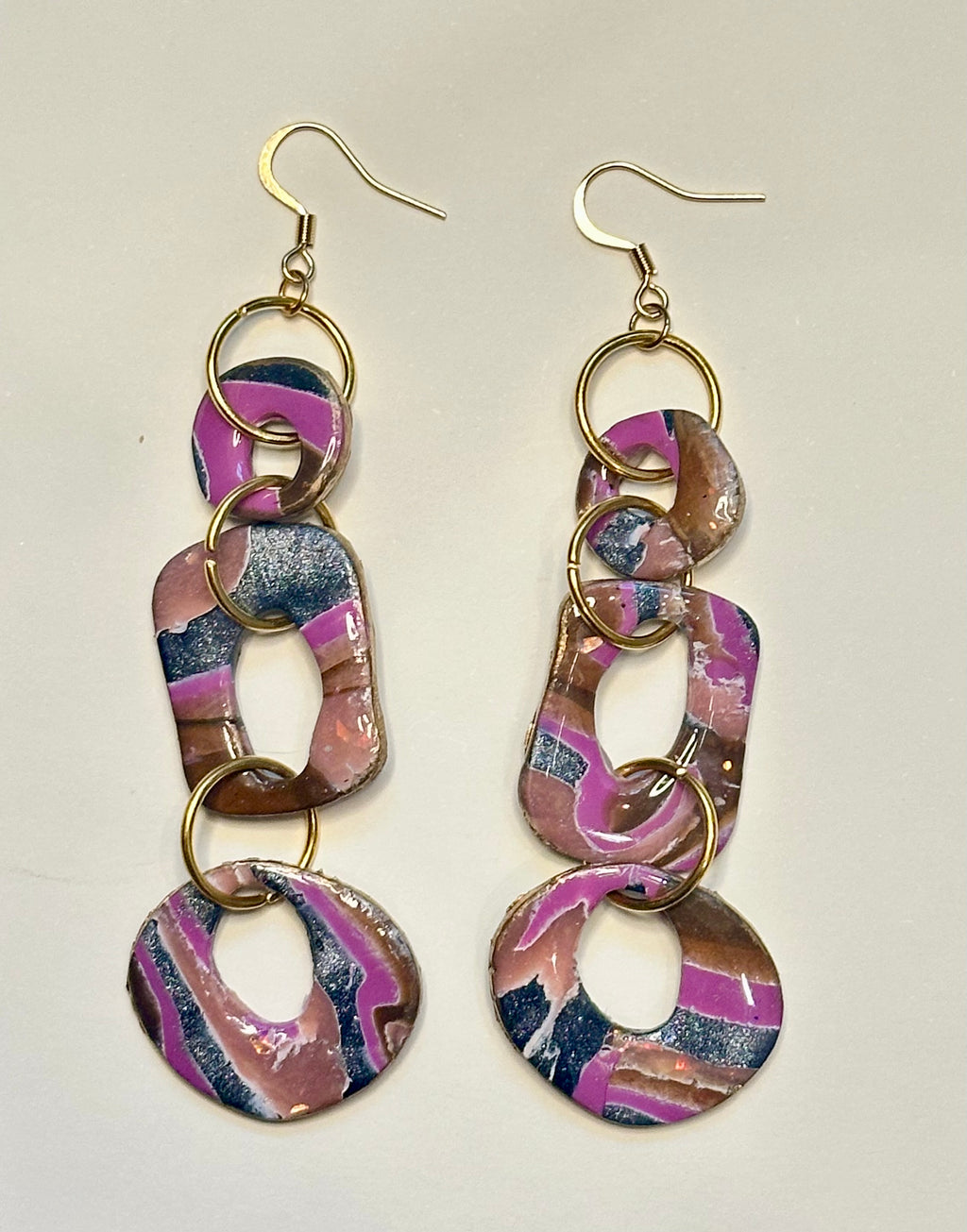Mulberry Chain Link Statement Earrings