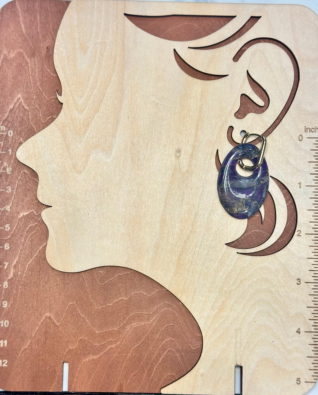 Violet Hour Oval Drop Earrings
