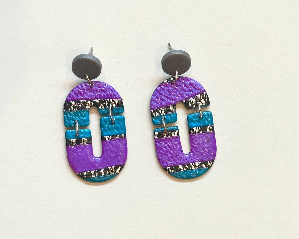Peacock Arch Drop Earrings