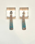 Seaglass Column Drop Earrings