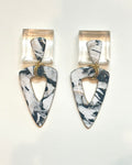 Noir Marble Statement Earrings
